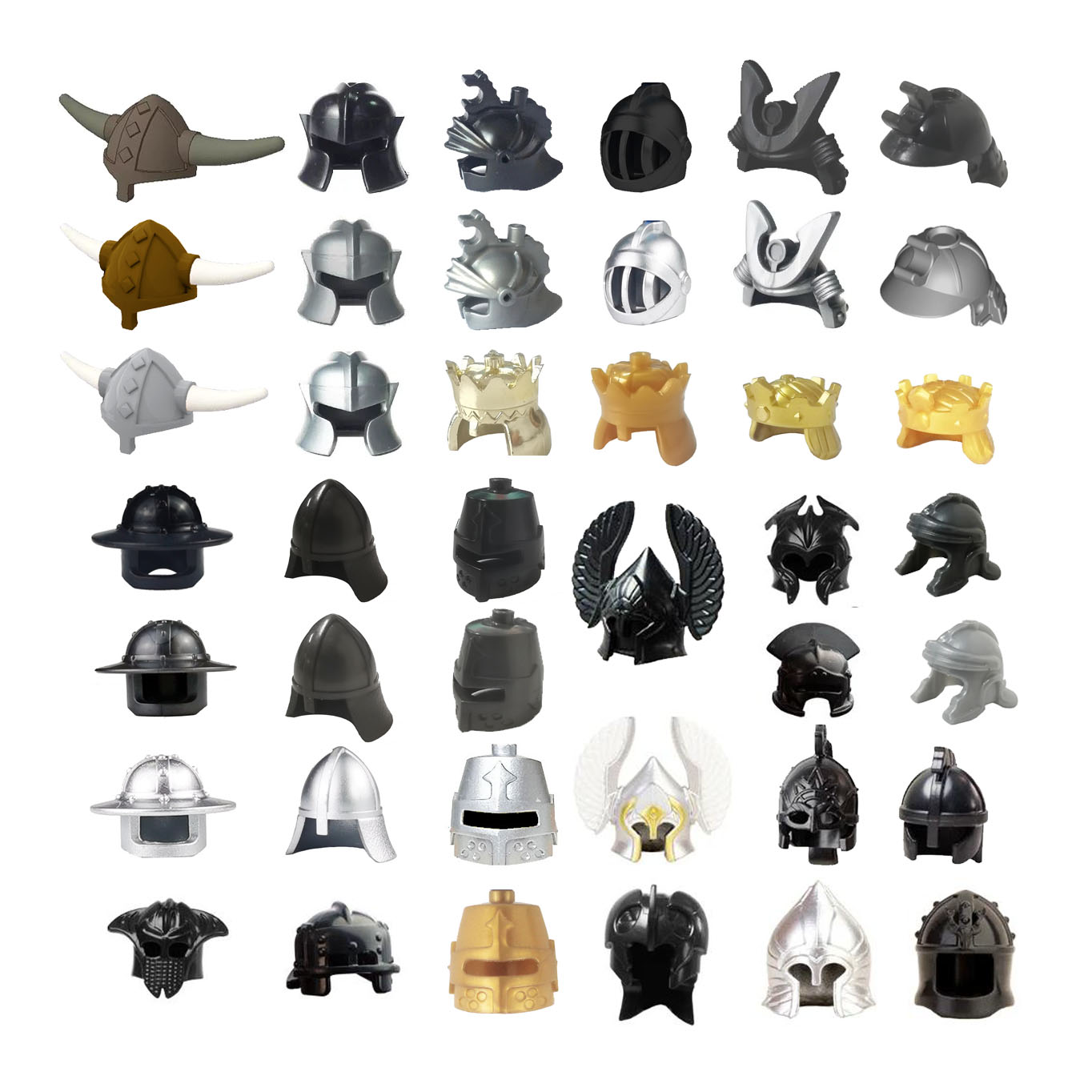 Lego Minifigure Holder - Viking korsan yaş Bullhorn şapka ortaçağ