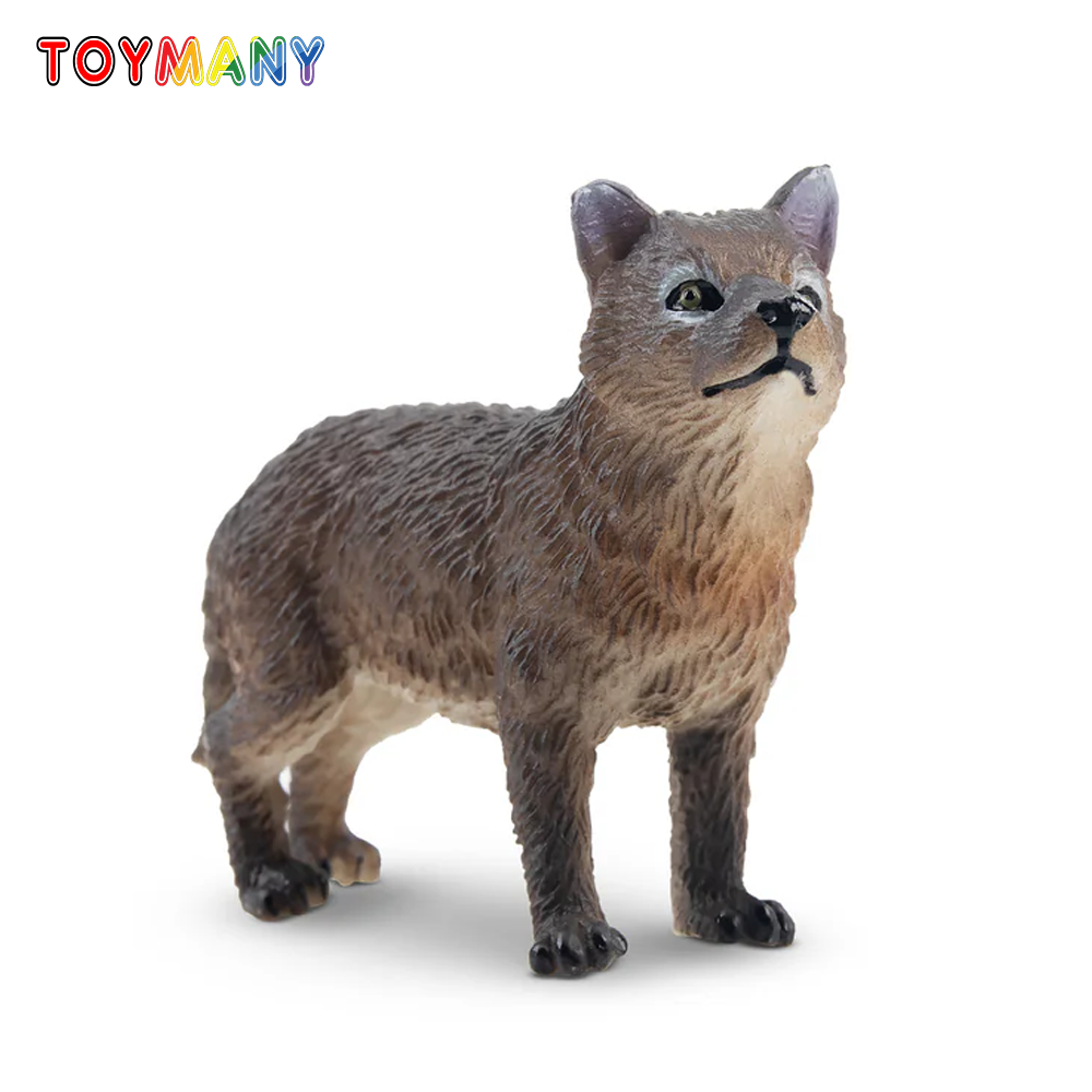 Action Figure Stand - Toymany Simülasyon Ayakta Gri Kurt Yavrusu