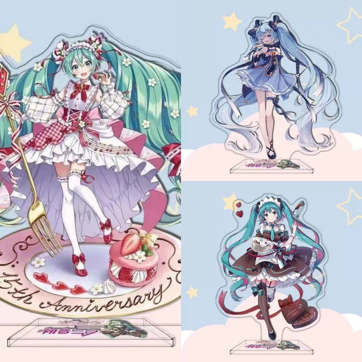 Figma Stand Set - Hatsune Miku Anime Karakteri Akrilik Standee