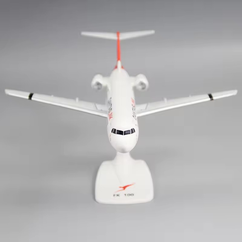 Model Airplane Plastic - 2026 Yeni 1:100 Ölçekli Fokker FK-100