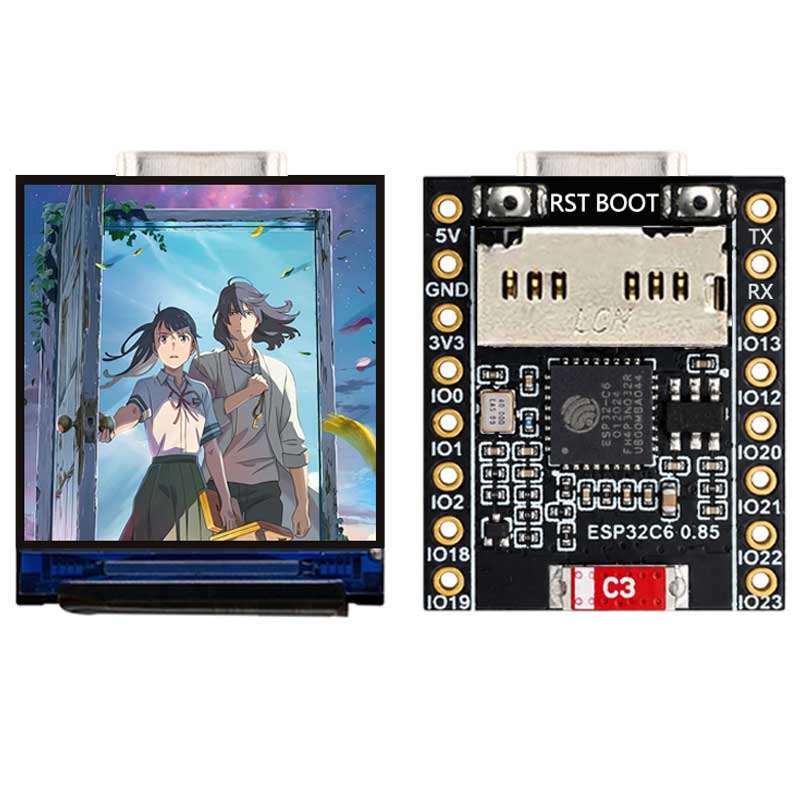 ESP32 C6 0.85 İnç 128X128 IPS  - Graded Card Display incelemesi ve fiyatı