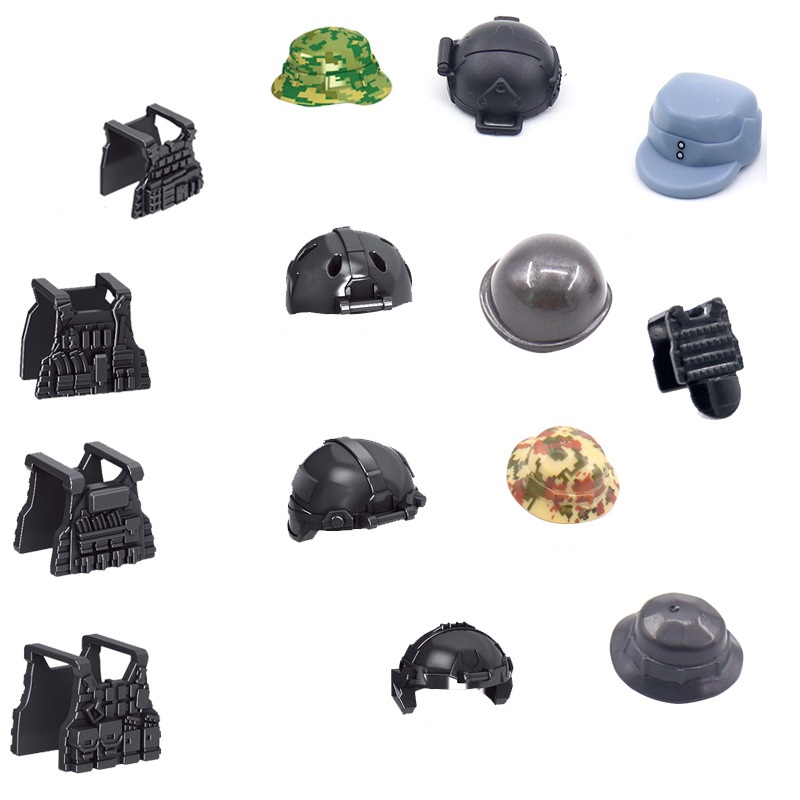 5 adet asker kask taktik yelek - Lego Minifigure Holder incelemesi ve fiyatı