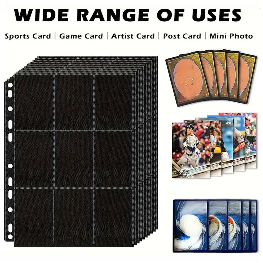10'lu Paket Siyah 9 Cepli A4 K - Trading Card Binder incelemesi ve fiyatı