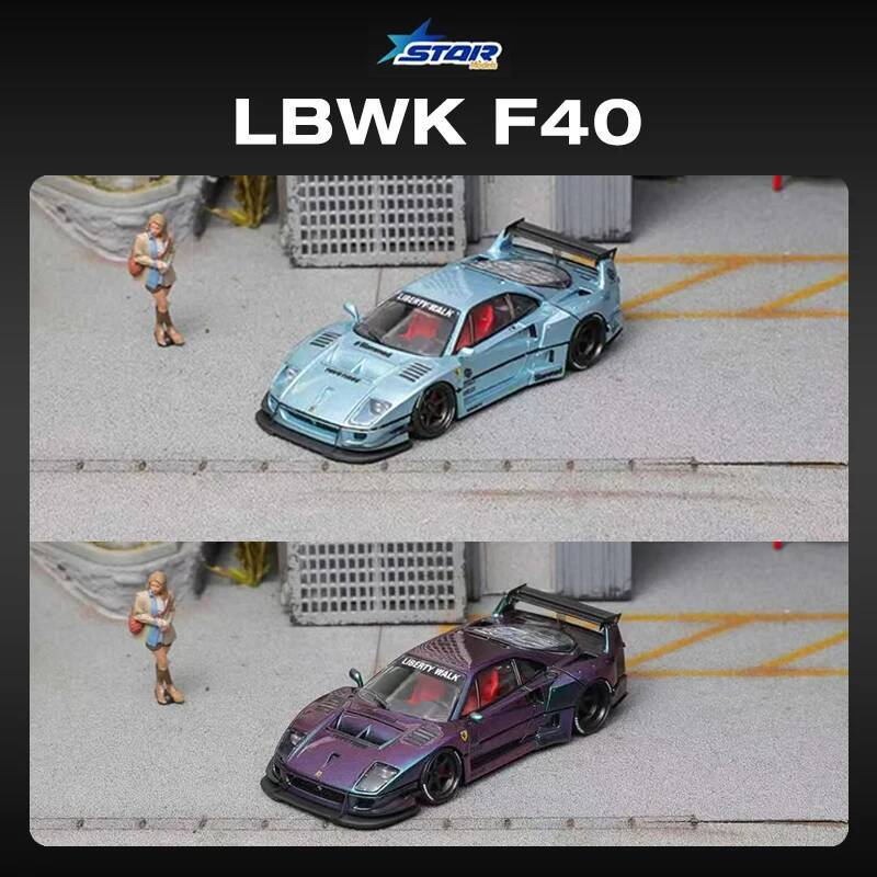 STAR 1:64 LBWK F40 Buz Mavisi  - Die Cast Car 1 64 incelemesi ve fiyatı
